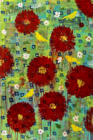 Canary Scarlet Flower PRINT