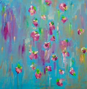 Cerulean Magenta Garden PRINT