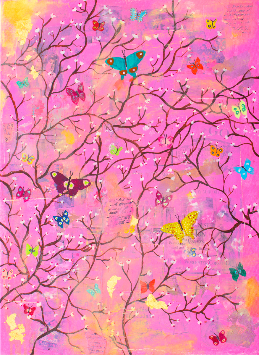 Cherry Blossom Butterfly PRINT
