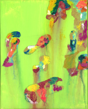 Lime Colorful Patterns PRINT