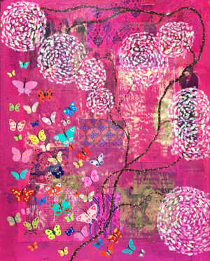 Magenta Butterfly Garden