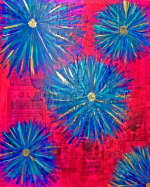 Magenta Cornflower 2