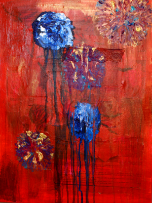 Tangerine Blue Garden 2