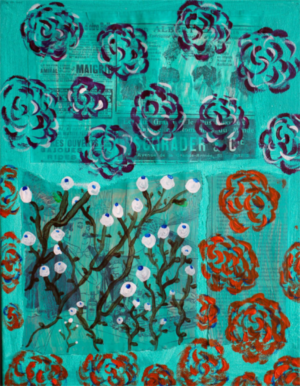 Teal Orange Blue PRINT